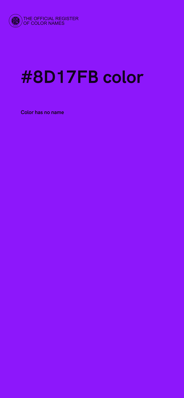 #8D17FB color image