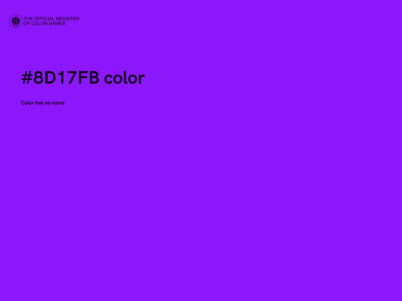 #8D17FB color image