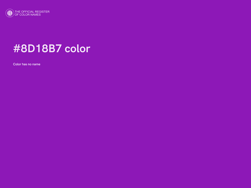 #8D18B7 color image