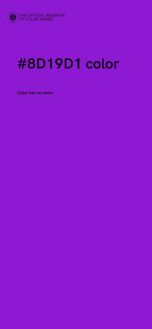 #8D19D1 color image