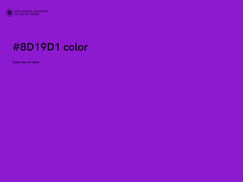#8D19D1 color image