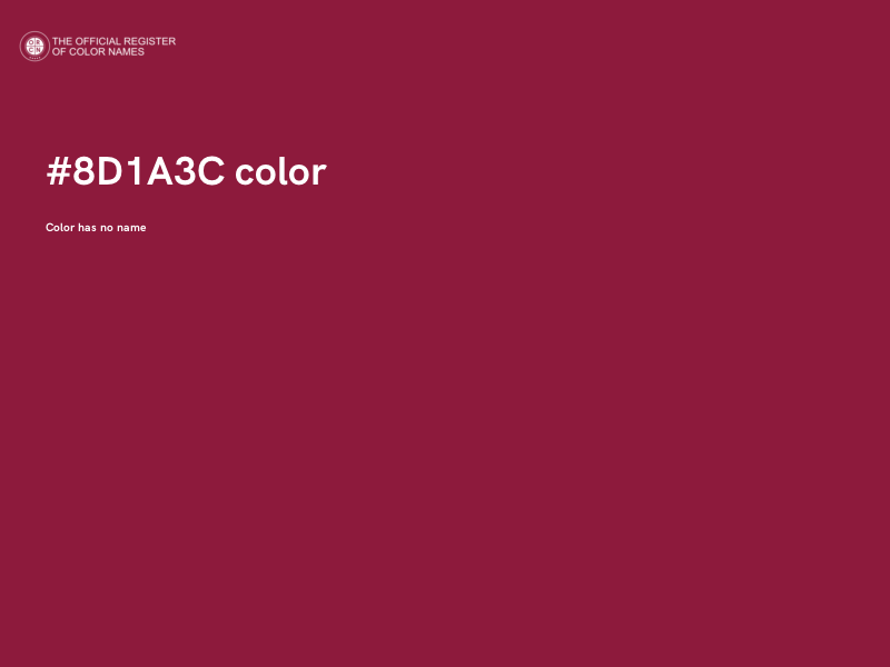 #8D1A3C color image
