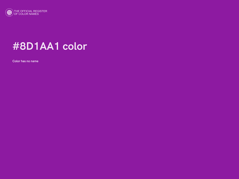 #8D1AA1 color image