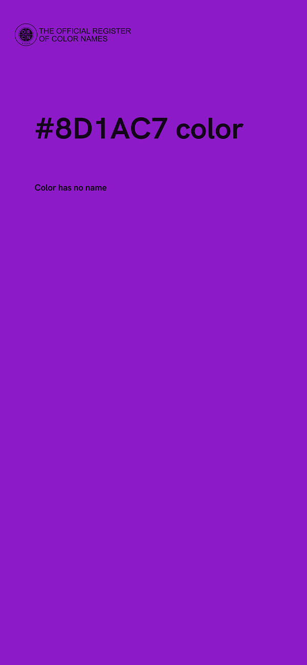 #8D1AC7 color image