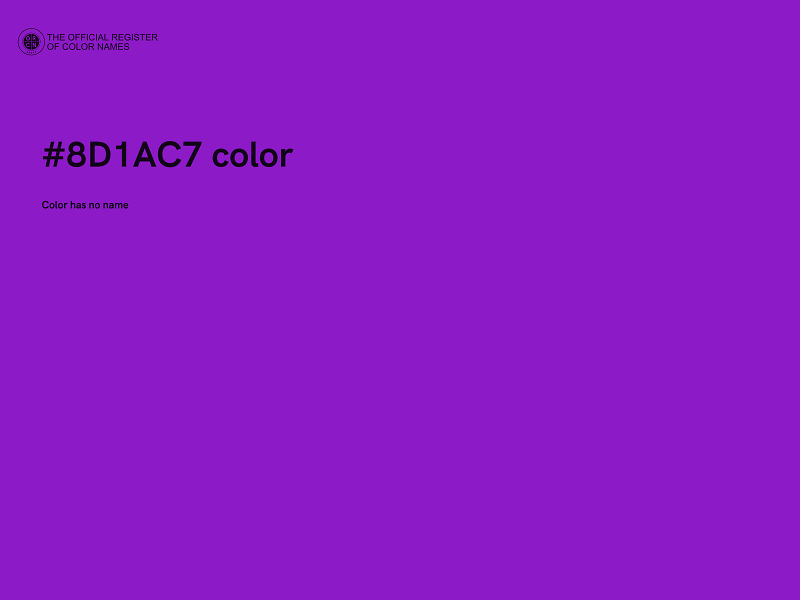 #8D1AC7 color image