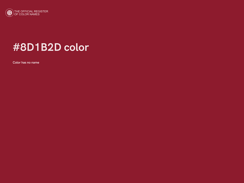 #8D1B2D color image
