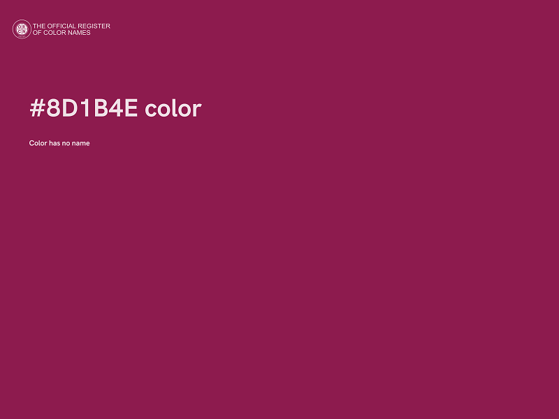 #8D1B4E color image