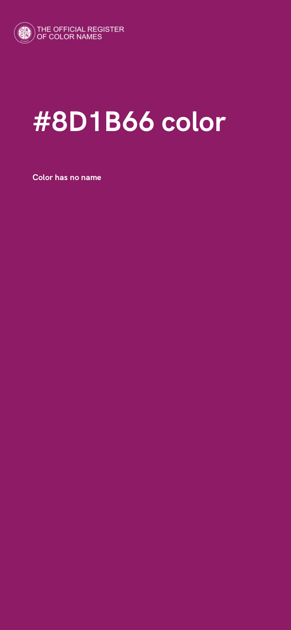 #8D1B66 color image