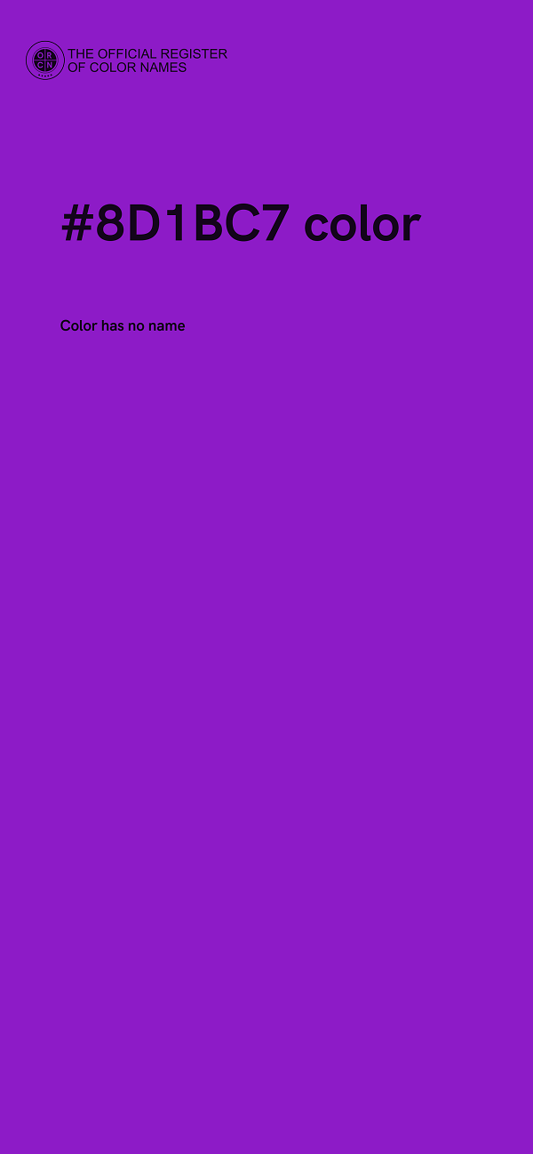 #8D1BC7 color image