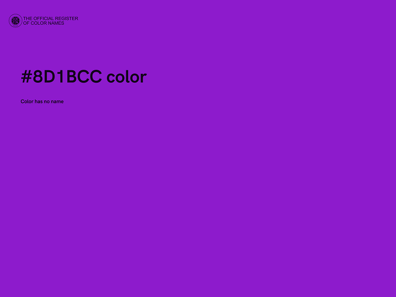 #8D1BCC color image
