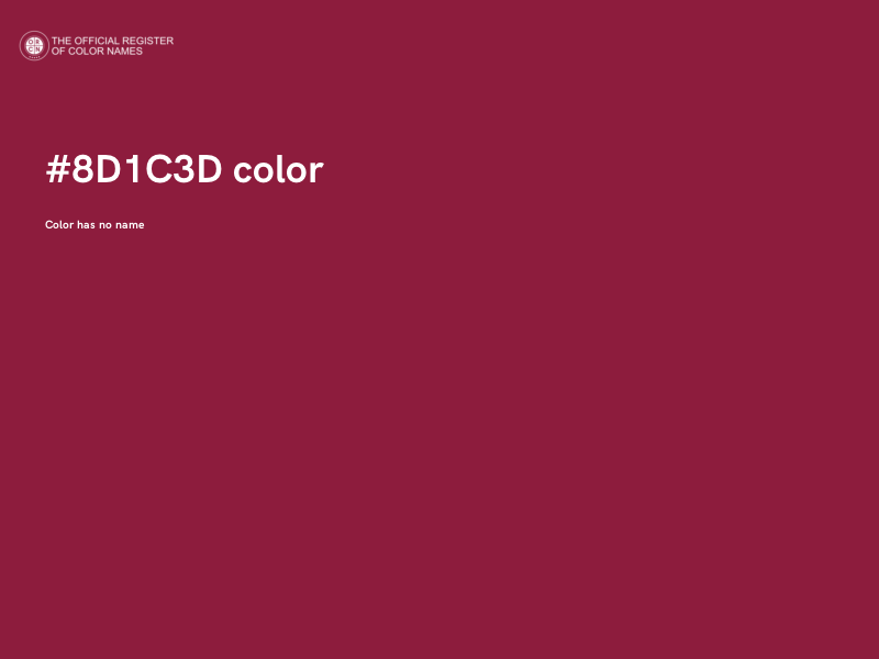 #8D1C3D color image