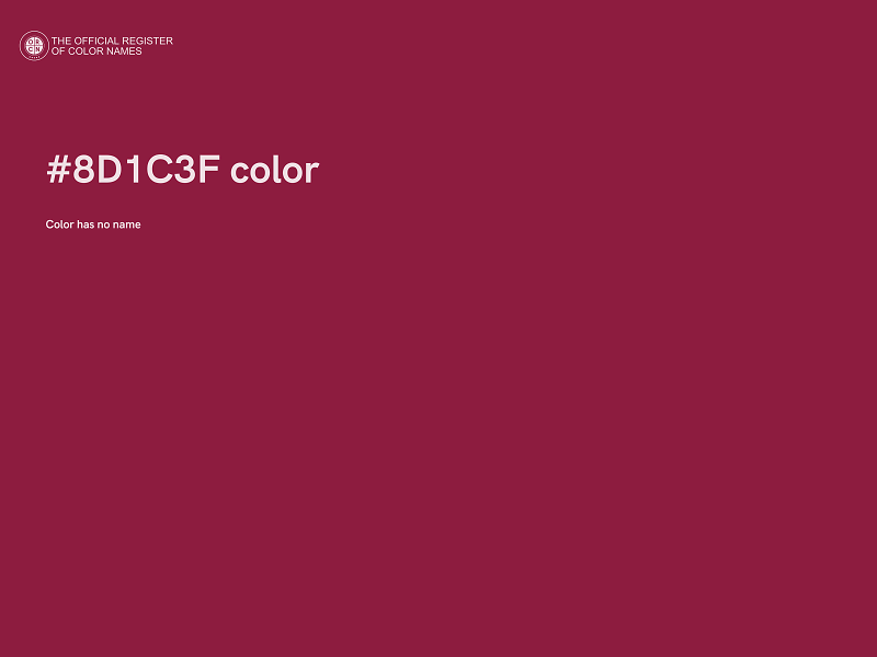 #8D1C3F color image