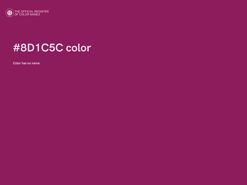 #8D1C5C color image