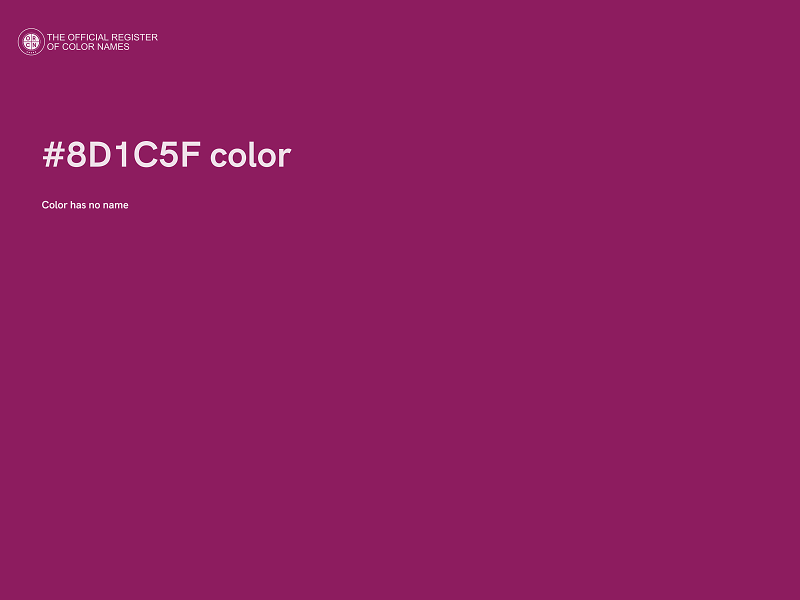 #8D1C5F color image