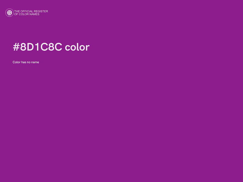 #8D1C8C color image