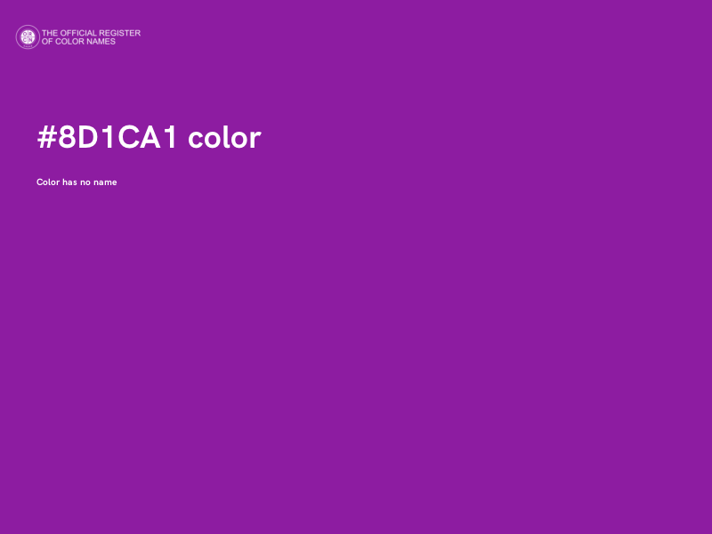 #8D1CA1 color image