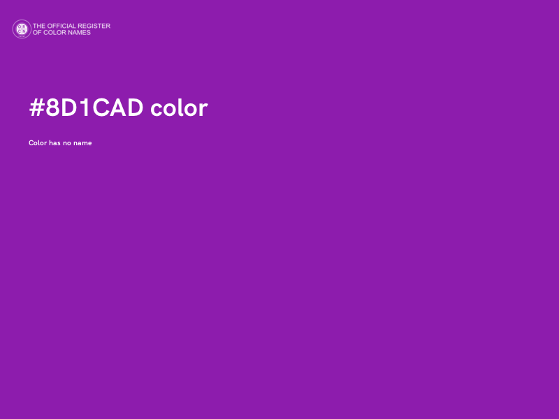 #8D1CAD color image