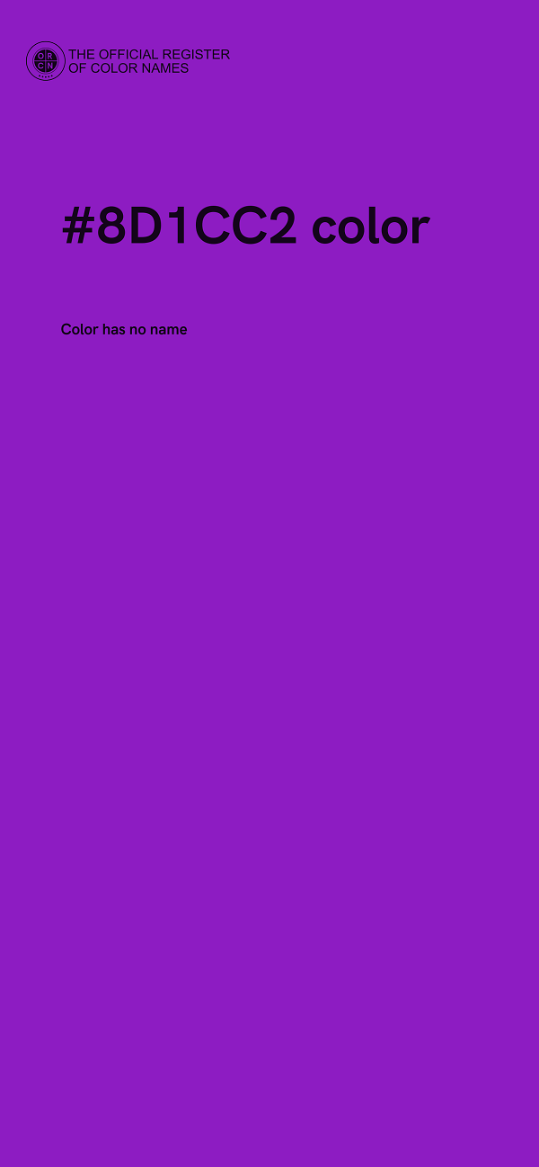 #8D1CC2 color image