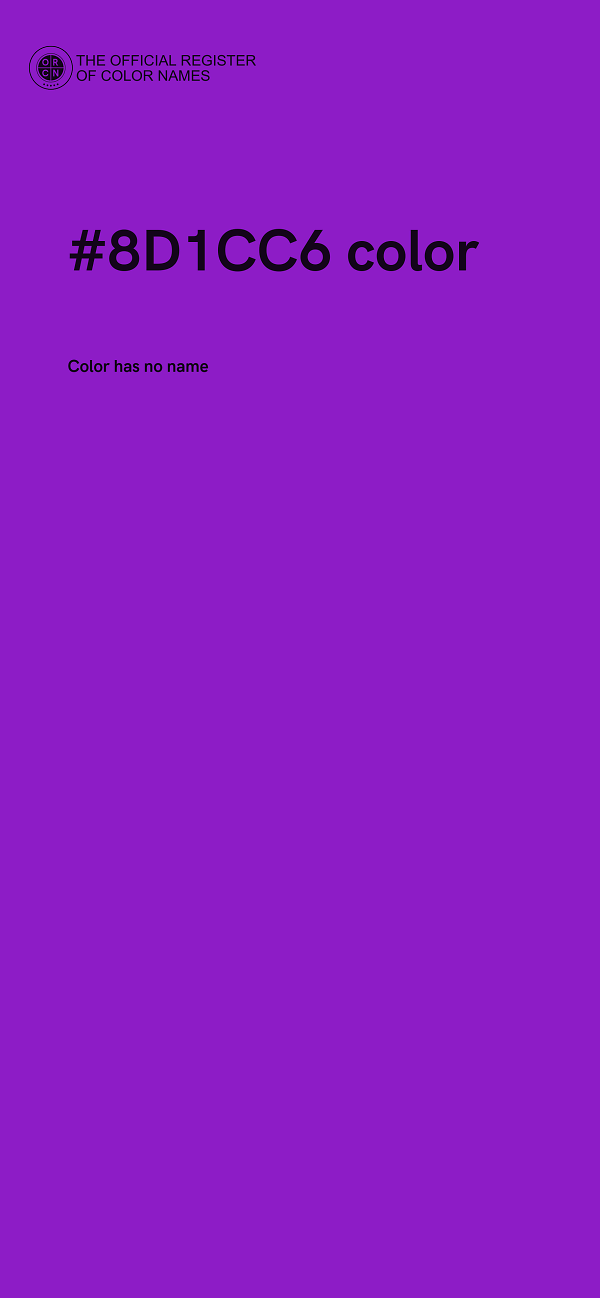 #8D1CC6 color image