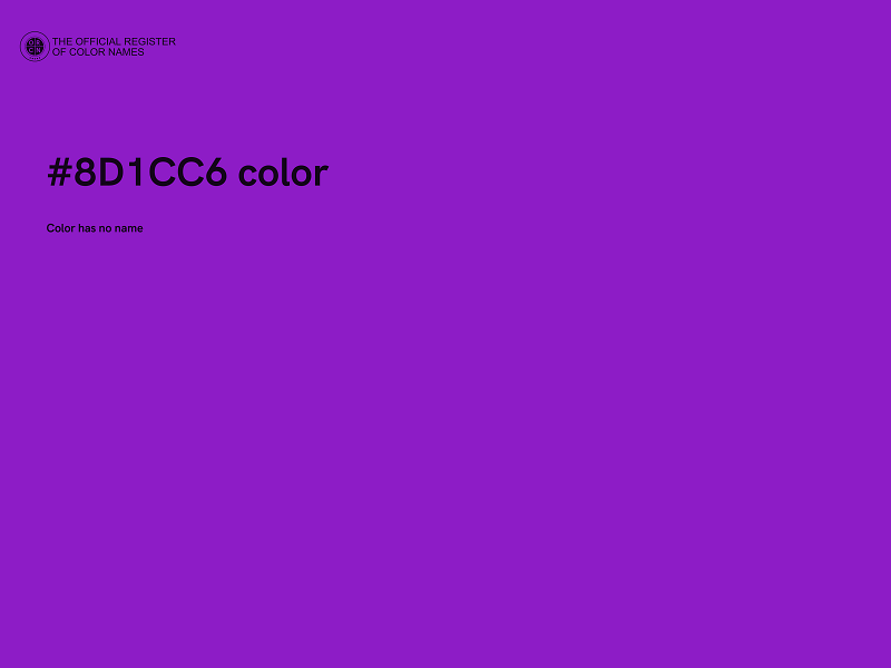#8D1CC6 color image