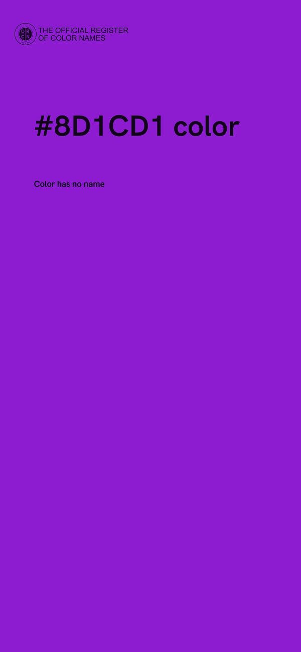 #8D1CD1 color image