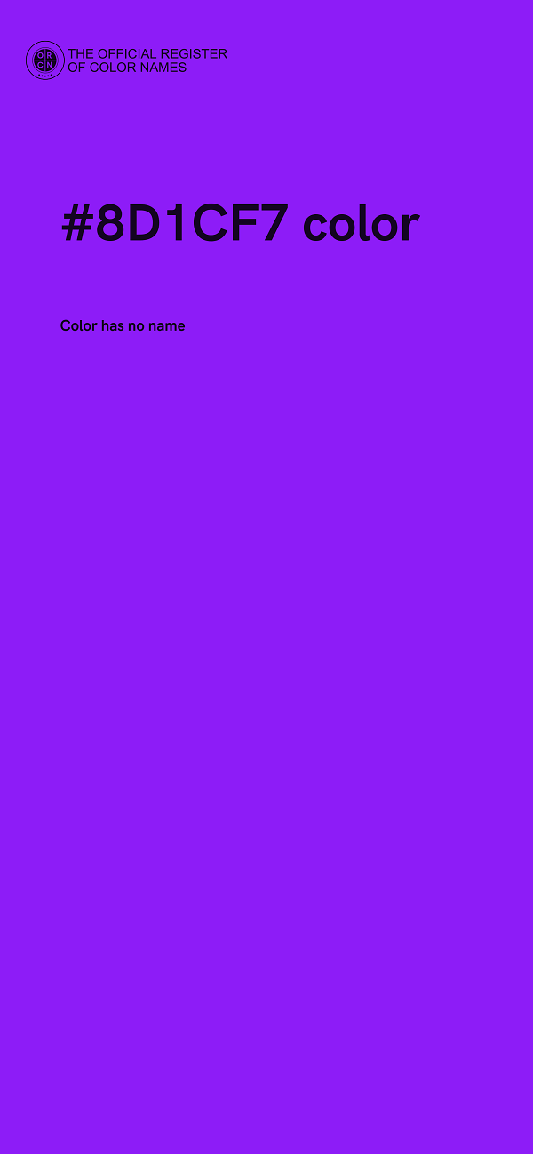 #8D1CF7 color image