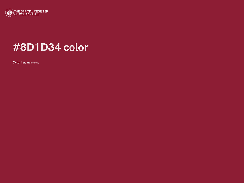 #8D1D34 color image