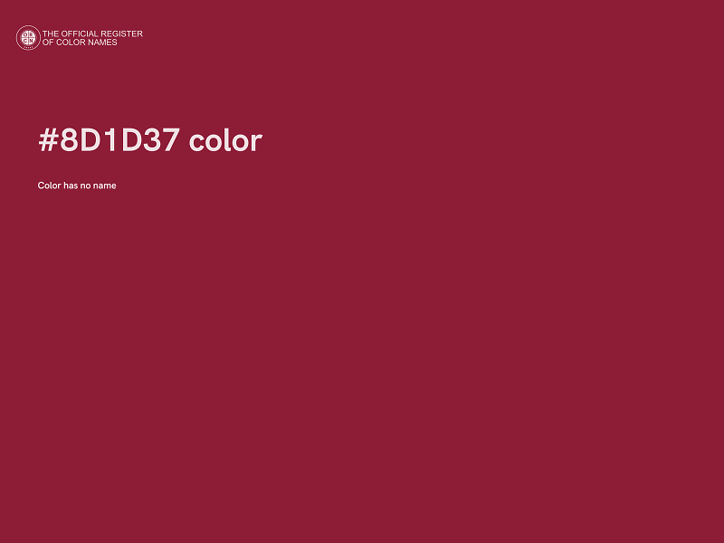 #8D1D37 color image