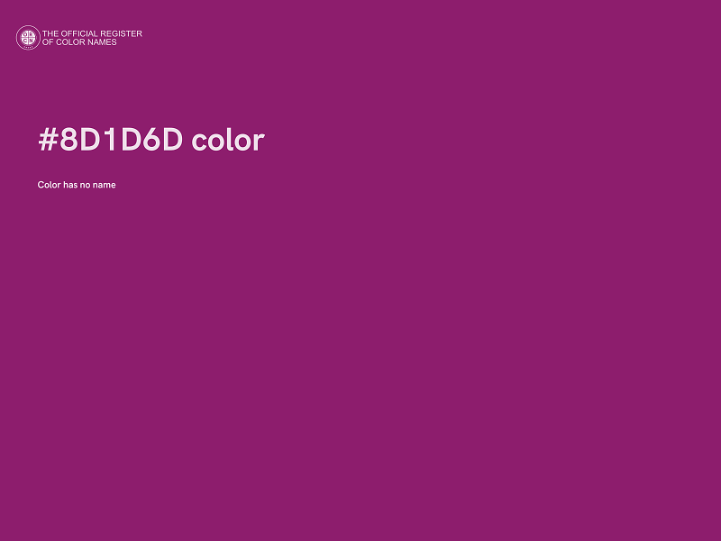 #8D1D6D color image