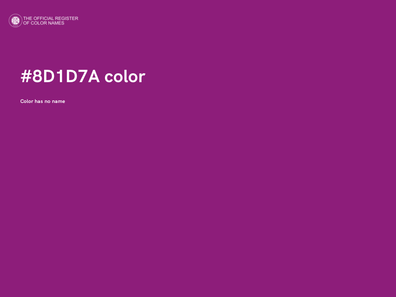 #8D1D7A color image