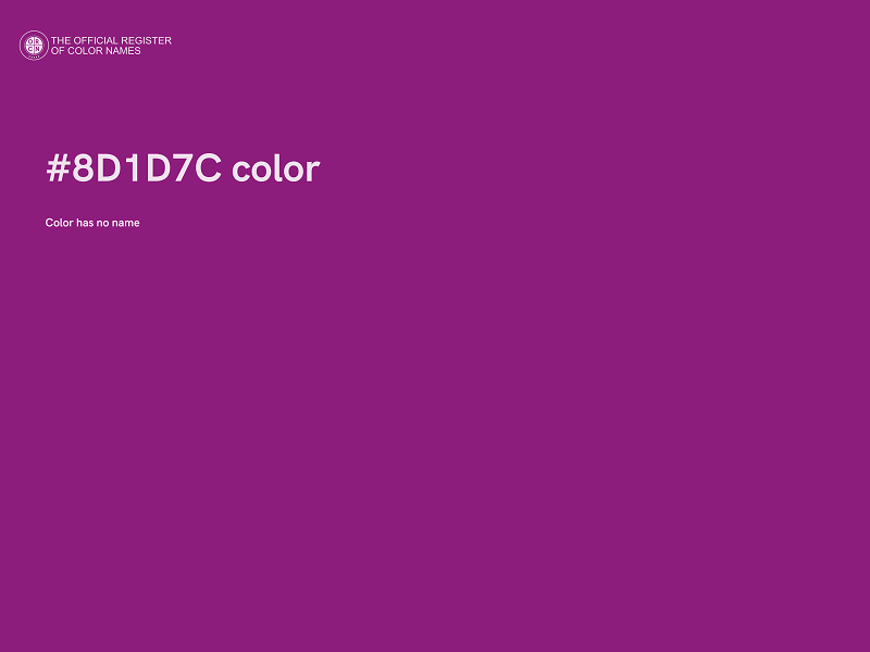 #8D1D7C color image