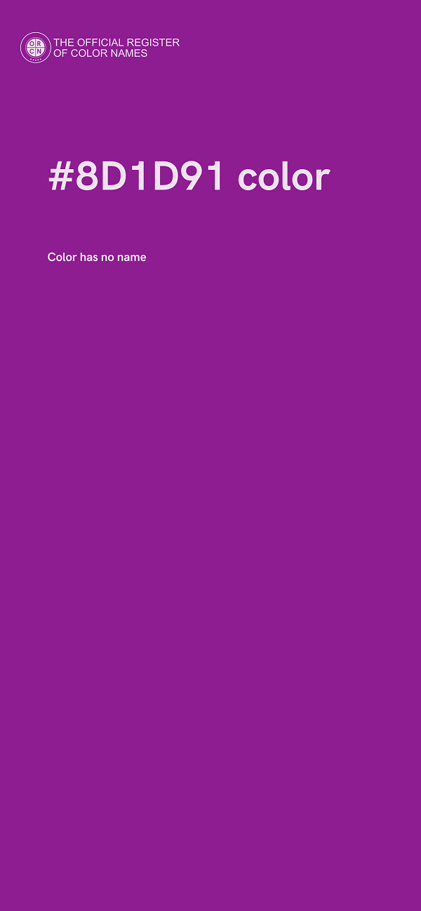 #8D1D91 color image
