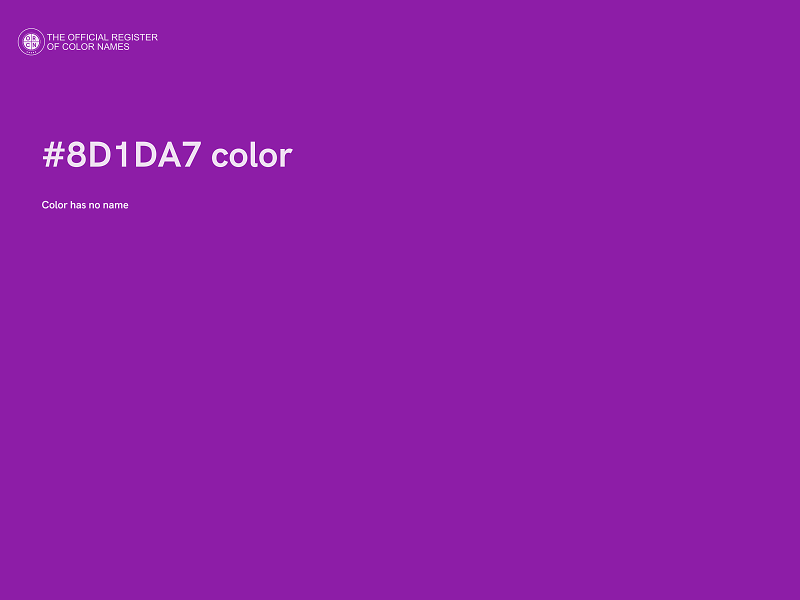 #8D1DA7 color image