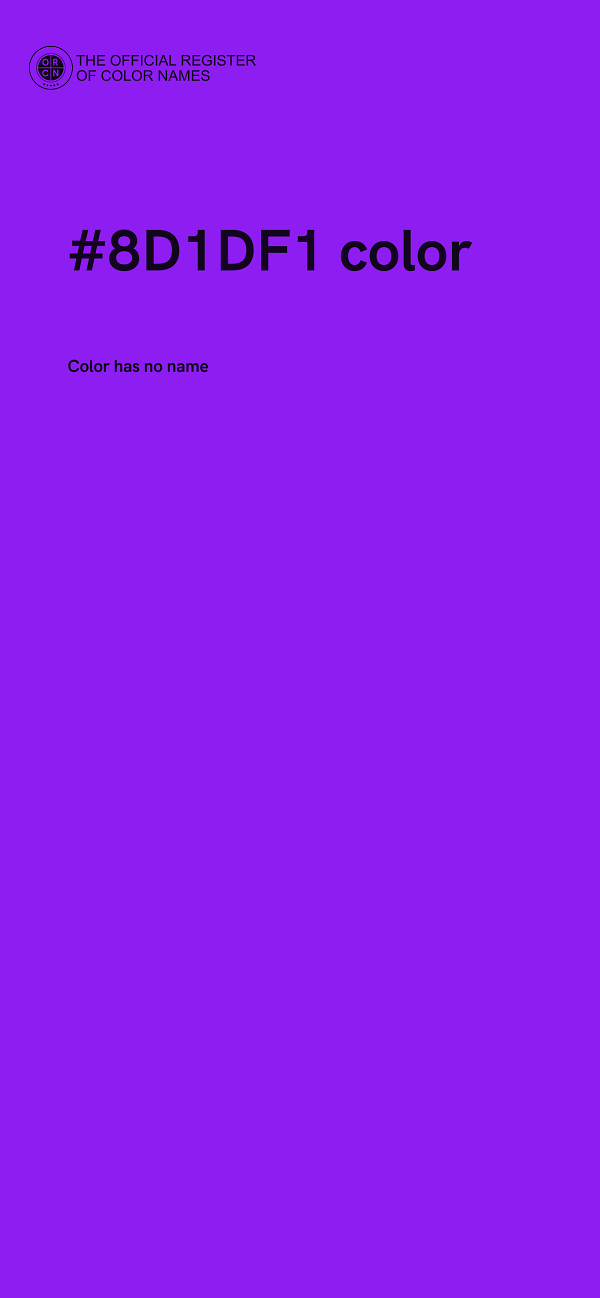 #8D1DF1 color image