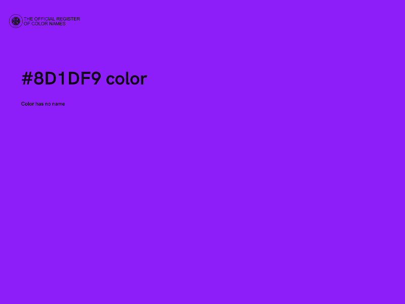 #8D1DF9 color image