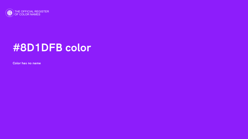 #8D1DFB color image