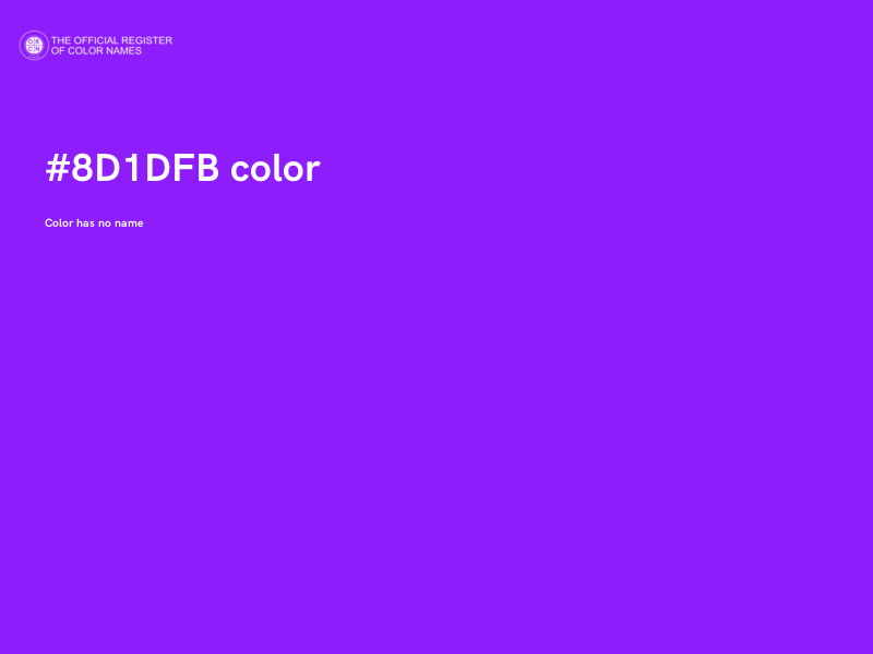 #8D1DFB color image