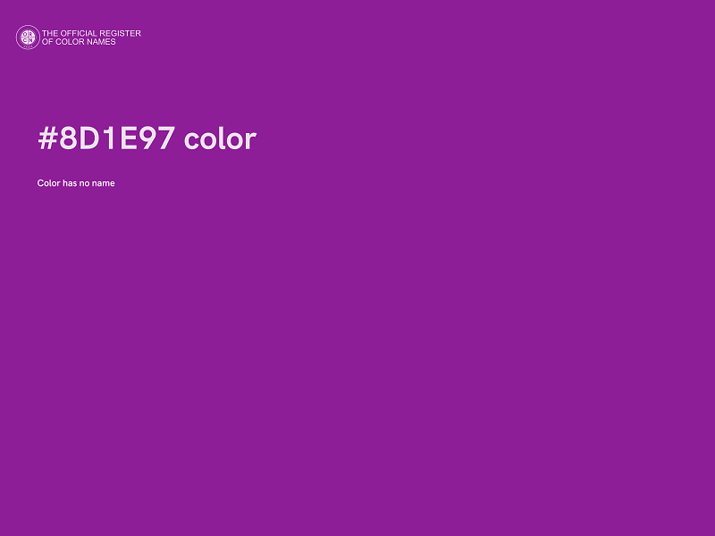 #8D1E97 color image