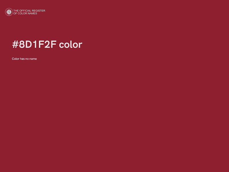 #8D1F2F color image