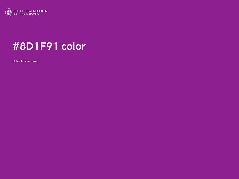 #8D1F91 color image
