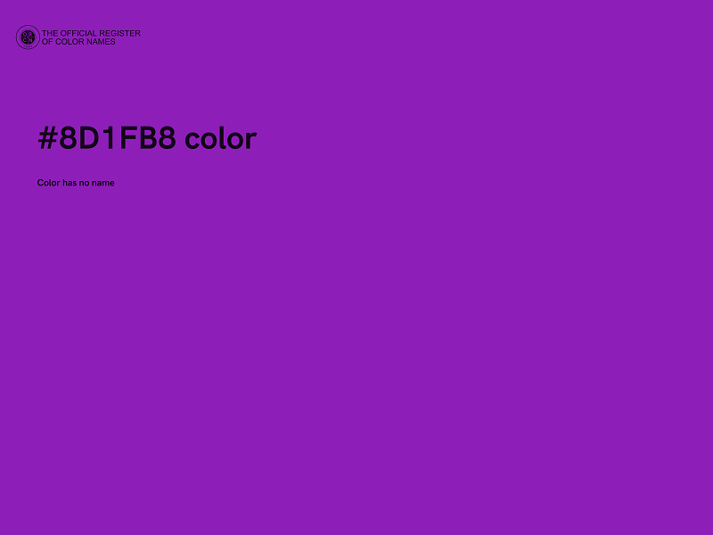 #8D1FB8 color image
