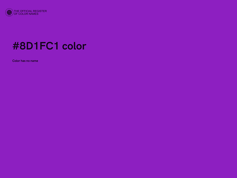 #8D1FC1 color image