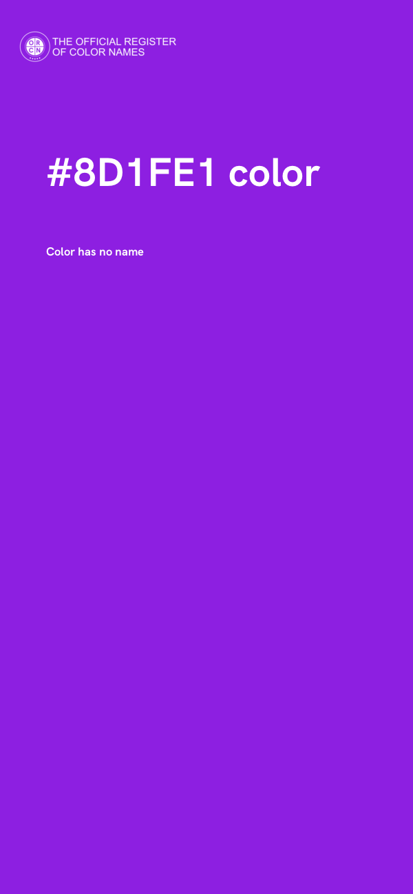 #8D1FE1 color image
