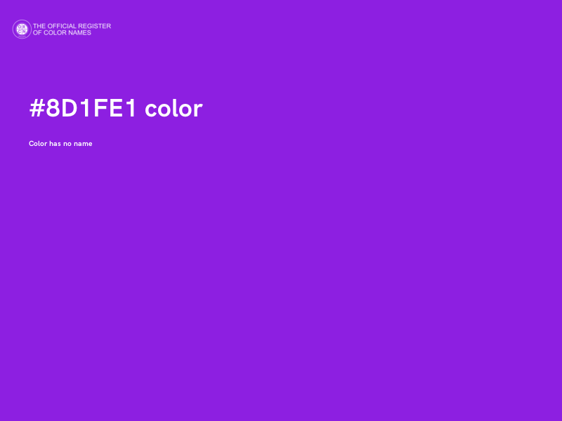 #8D1FE1 color image