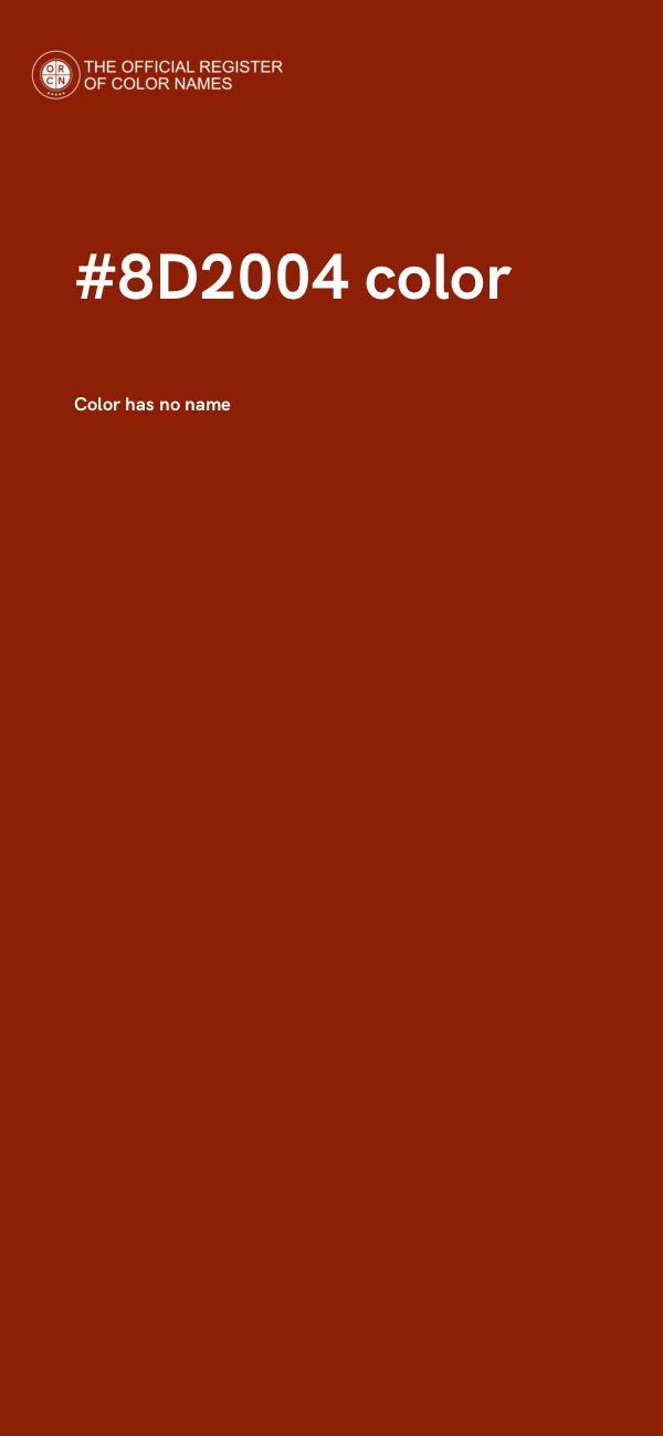 #8D2004 color image