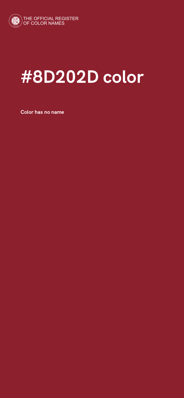 #8D202D color image