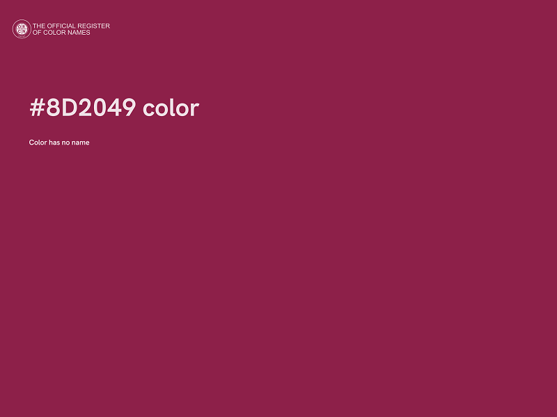 #8D2049 color image