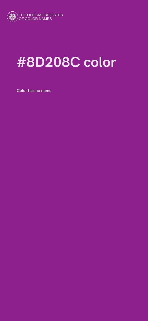 #8D208C color image