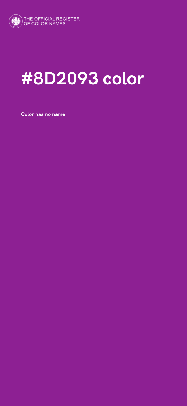 #8D2093 color image