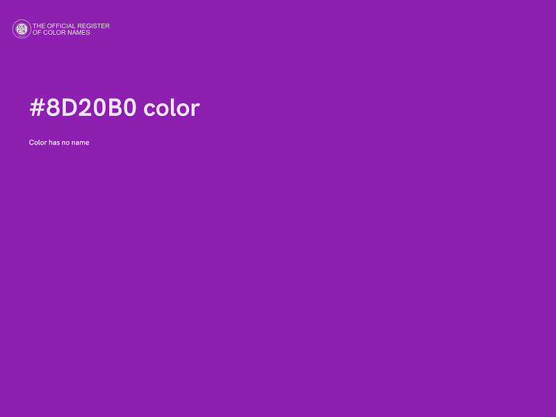 #8D20B0 color image